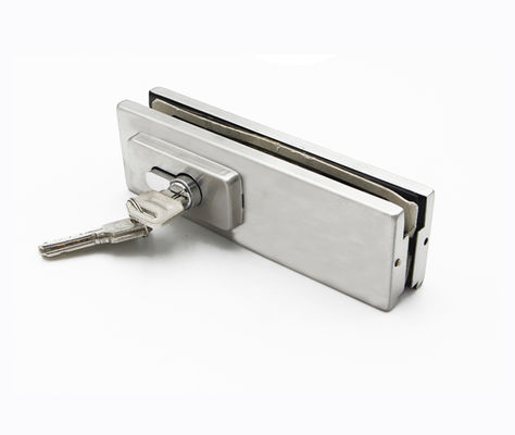 قفل درب شیشه ای وصله Ss201 قفل درب پایین با کلید